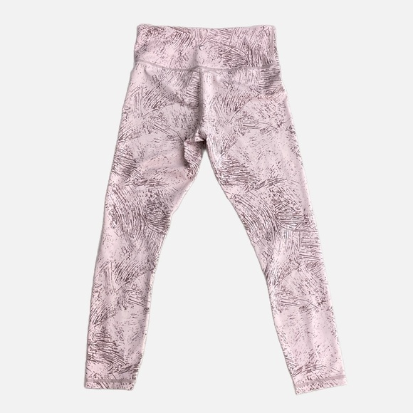 Zyia Active Pink Etching Light n Tight Hi-Rise 7/8 Leggings Size 4 Mocha - Picture 3 of 7